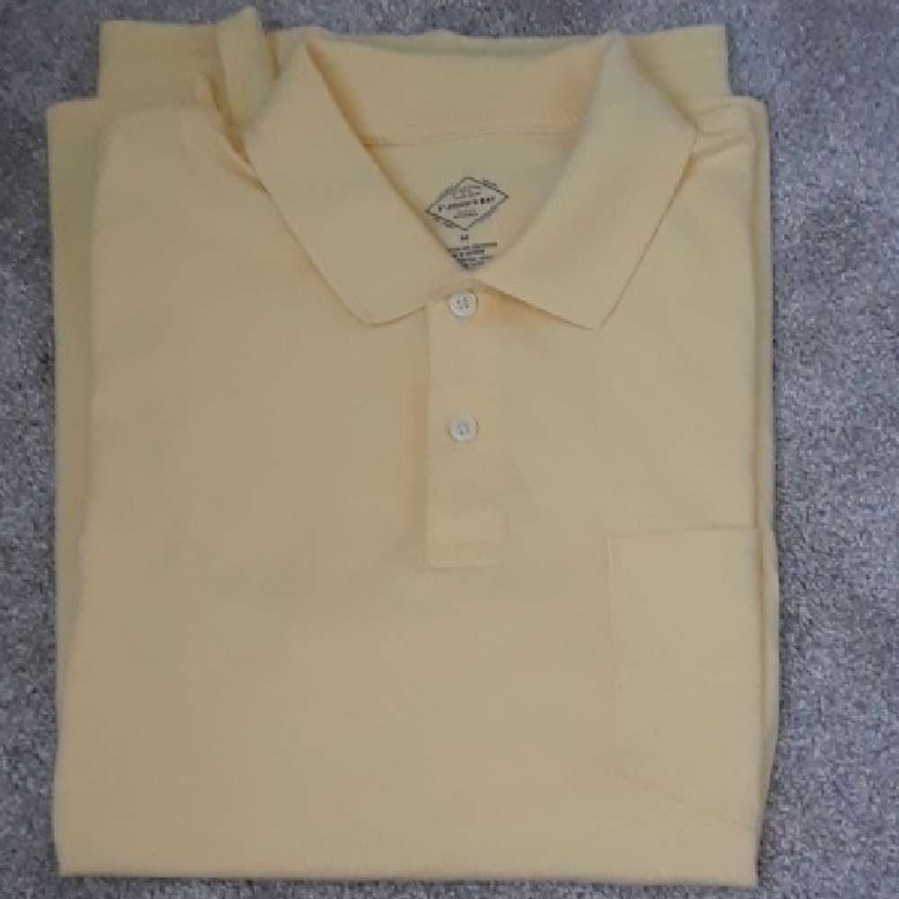 St. John's Bay Yellow Polo Shirt Short Sleeve